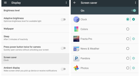 El viejo Daydream de Android se llama ahora Screen saver