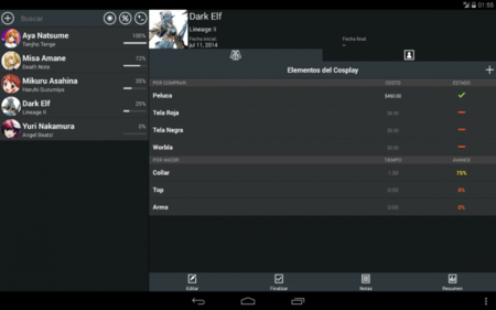 Cosplanner, la aplicación para organizar los cosplays