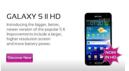 Samsung Galaxy SII HD podría llegar pronto al Reino Unido