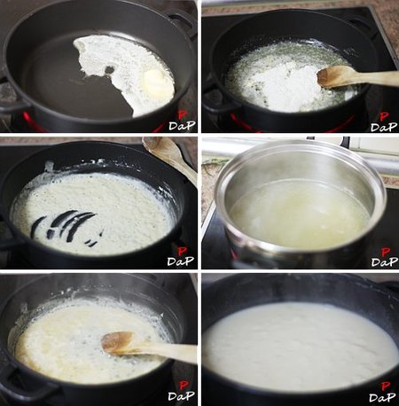 Paso a paso de la elaboración de la salsa velouté