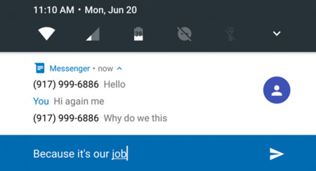 Google mejora las Respuestas Rápidas de Google Messenger en Android N Preview 4