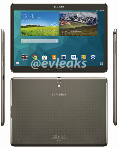 Galaxy Tab S, aparece la nueva línea de tablets de Samsung, ahora en renders