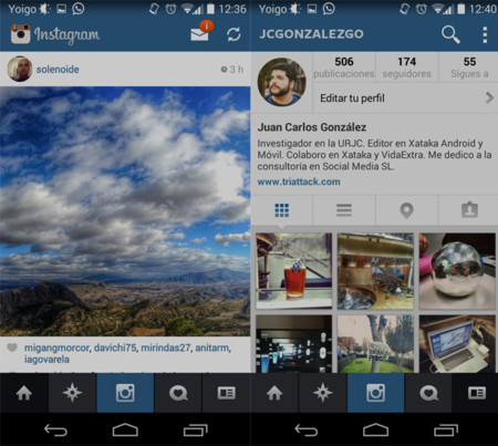 Flat Instagram, rediseñando Instagram para tener el diseño de iOS 7 en Android
