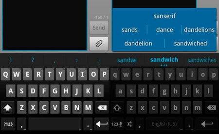 Cómo usar el teclado de Ice Cream Sandwich en Gingerbread