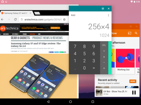 Así es el modo de ventanas con el que Android N competirá contra Windows 10