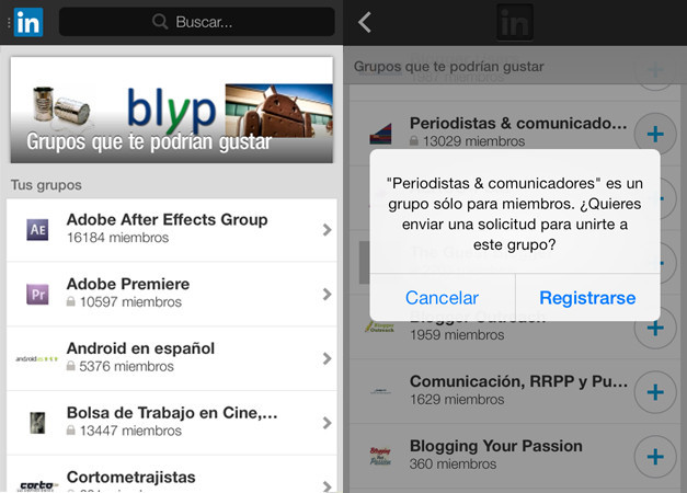 Análisis Aplicación LinkedIn Android e iOS