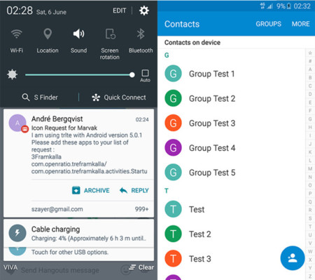 TouchWiz está bien pero Android Lollipop "puro" triunfa en el Samsung Galaxy S6