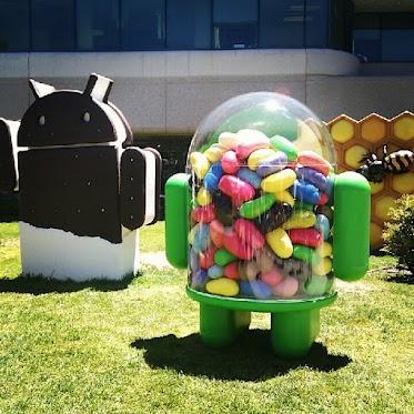 La imagen de la semana: Es oficial Jelly Bean, ya hay una estatua en GooglePlex