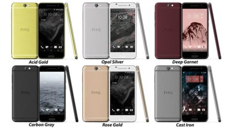 Ya tenemos foto de familia, así luce el HTC One A9 con toda su gama de colores