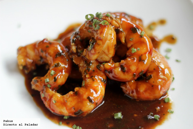 Gambones Picantes Salsa De Ostras