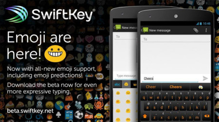 SwiftKey 4.5 Beta para Android añade los emojis y la fila opcional de números