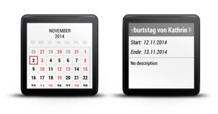 Calendar para Android Wear quiere que tengas tu calendario siempre a mano, tal cual