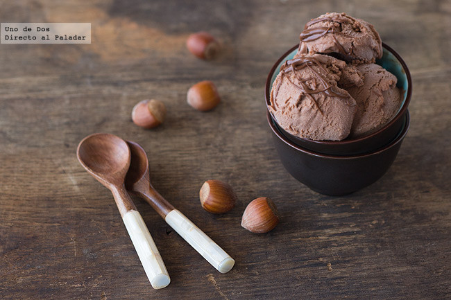 Receta de helado de Nutella