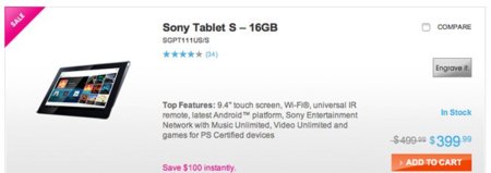 Sony rebaja el precio de su Tablet S en Estados Unidos