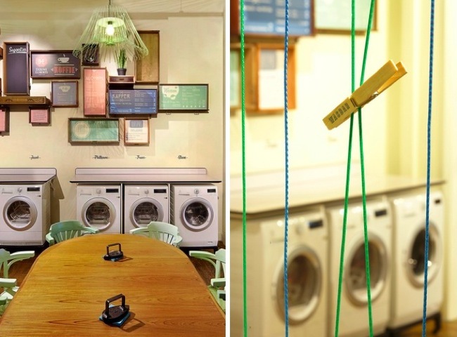 Espacios para trabajar: lavandería y bar con un aire retro