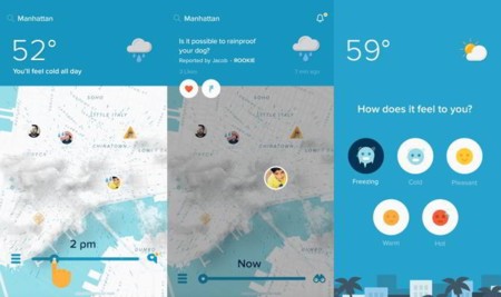 Sunshine, la aplicación del tiempo de iOS está en fase beta para Android