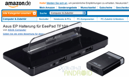 Nuevo dock sin teclado para la Asus Eee Pad Transformer pronto