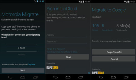 Motorola Migrate ahora soporta iCloud para transferir los contactos y calendarios del iPhone