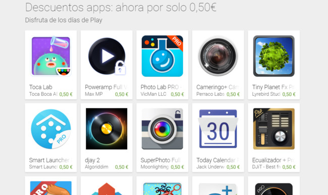 Días de Google Play