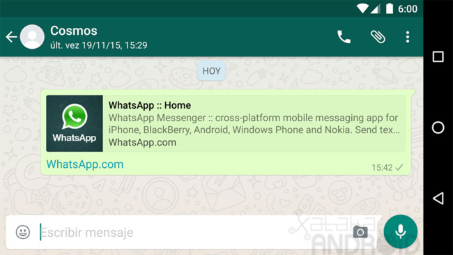 WhatsApp Vorschau