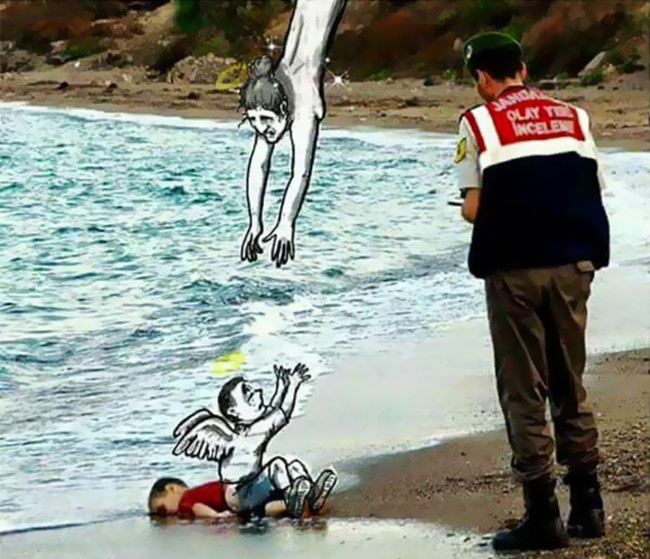 Syrian Boy Drowned Mediterranean Tragedy Artists Respond Aylan Kurdi 111 700