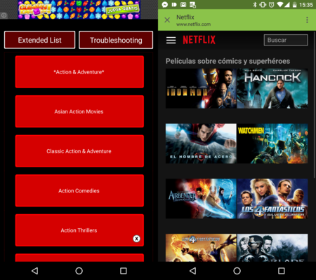 Cómo acceder de forma rápida a las categorías ocultas de Netflix en Android