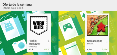 Ofertas de la semana en Google Play: Pocket Workouts y Carcassonne rebajados a 0,10 euros