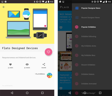Plaid nos muestra cómo debería ser el futuro más inmediato de las aplicaciones en Android