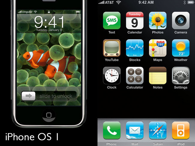 iPhone original con iPhone OS