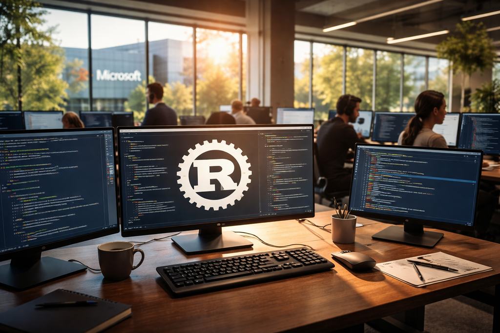 Microsoft está se preparando para substituir todo o seu código C/C++ por Rust até 2030