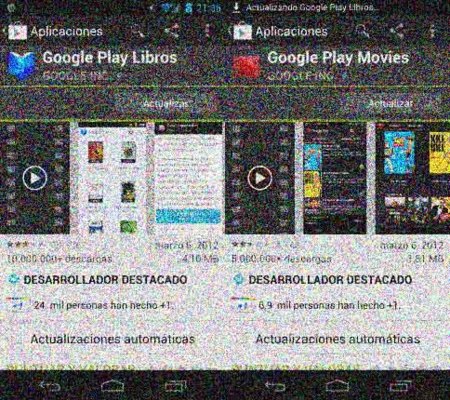 ¿Se acercan Google Play Libros, Music y Movies o actualización rutinaria?