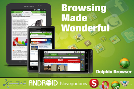 Navegadores en Android: Dolphin Browser HD