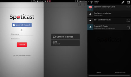 Spoticast para Android permite a los usuarios de Spotify Premium escuchar su música en Chromecast