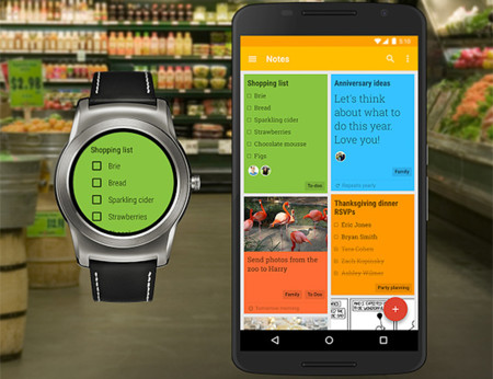 Google Keep ya disponible en tu reloj Android Wear