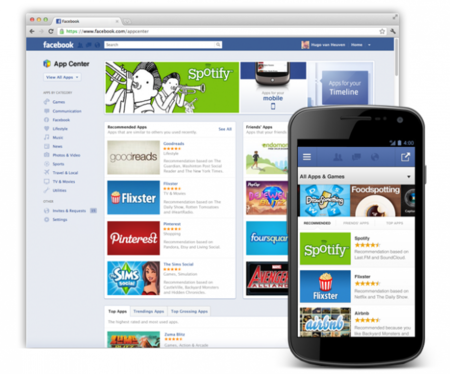 Facebook anuncia App Center para encontrar aplicaciones