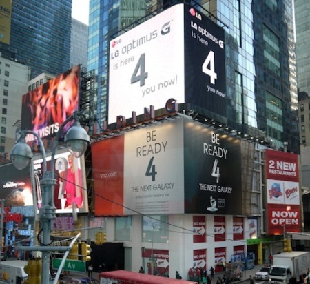 La imagen de la semana: LG trolleando a Samsung en Times Square