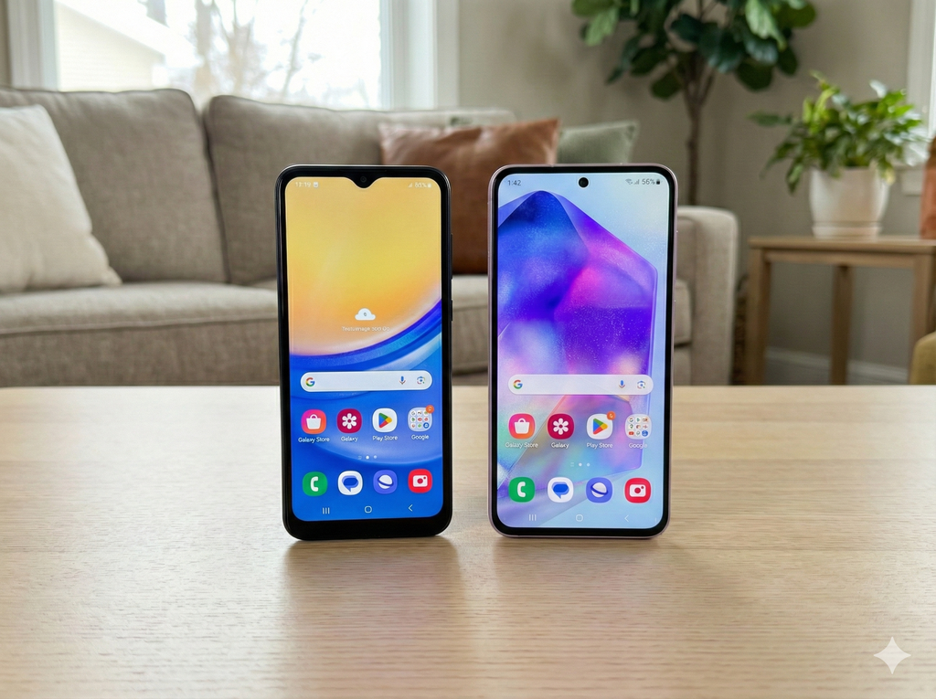 Meus pais usaram o Galaxy A07 e A56 por semanas: eis o veredito