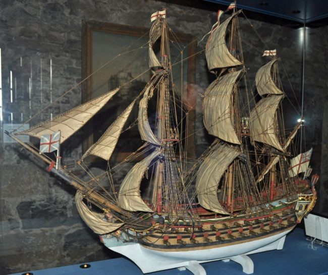 Edinburgh Castle Prisons Of War Model Ship