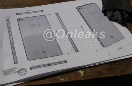 Onleaks filtra una nueva imagen del Ascend P8: conocemos sus dimensiones y factor forma
