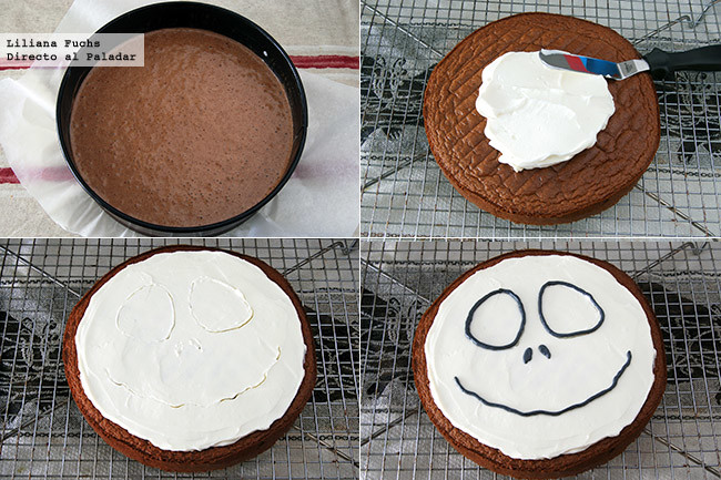 Tarta Jack Skellington. Pasos
