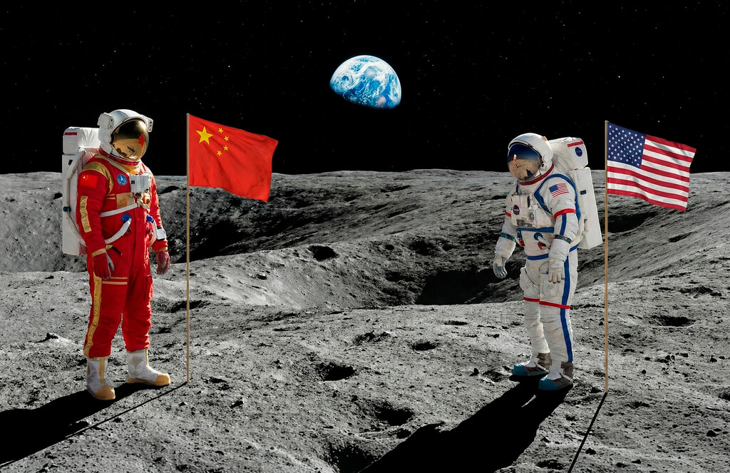 Marte foi o grande campo de batalha espacial entre China e Estados Unidos, agora é a vez da Lua