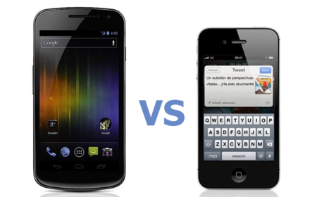 Galaxy Nexus vs iPhone 4S en vídeo