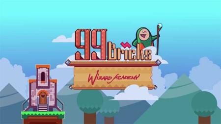 99 Bricks Wizard Academy para Android, construye la torre más alta con ladrillos del Tetris