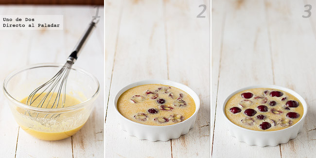 Receta de clafoutis de cerezas paso a paso