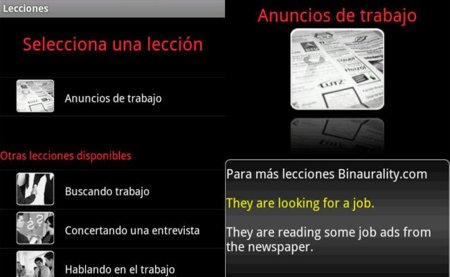 Aprende y mejora el inglés con tu Android y Binaurality