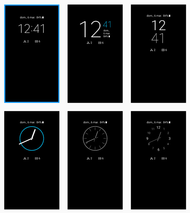 Tipos Reloj S7 Edge Always On