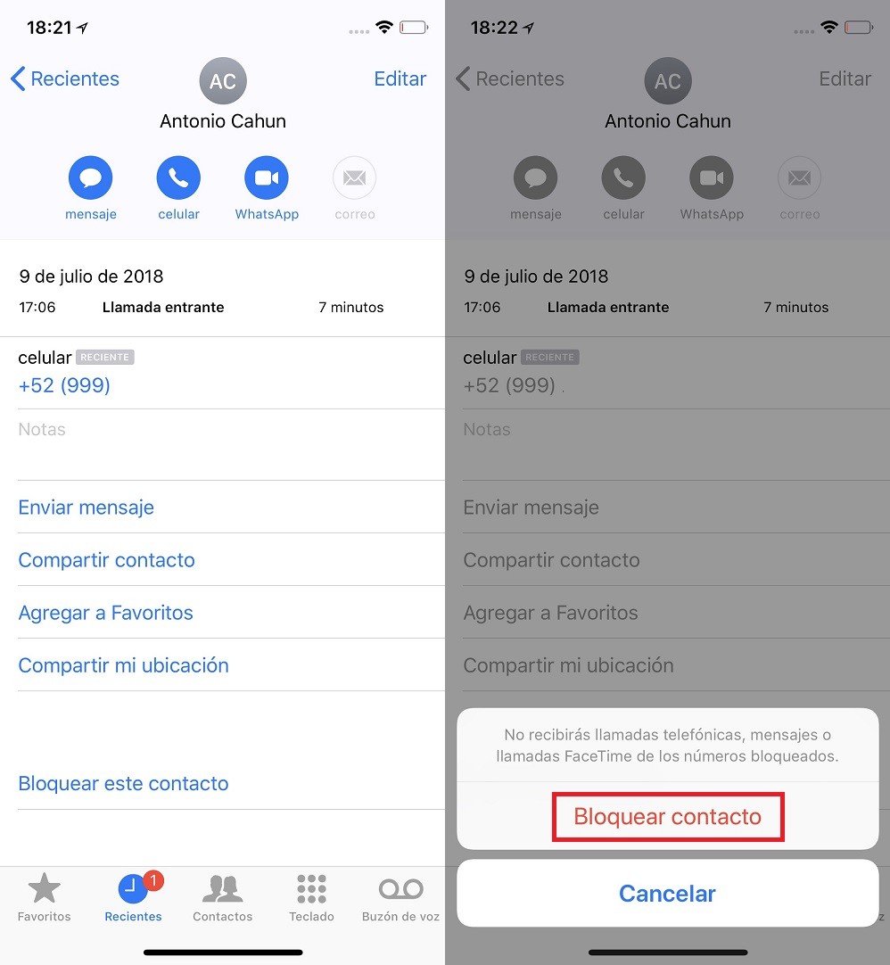 Bloquear Numero Ios Mexico
