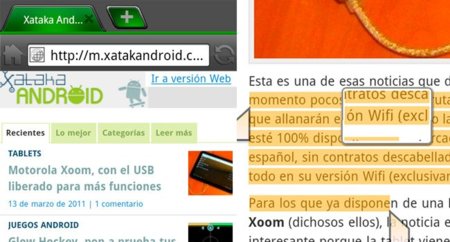 Dolphin Browser HD se actualiza para mejorar su rendimiento