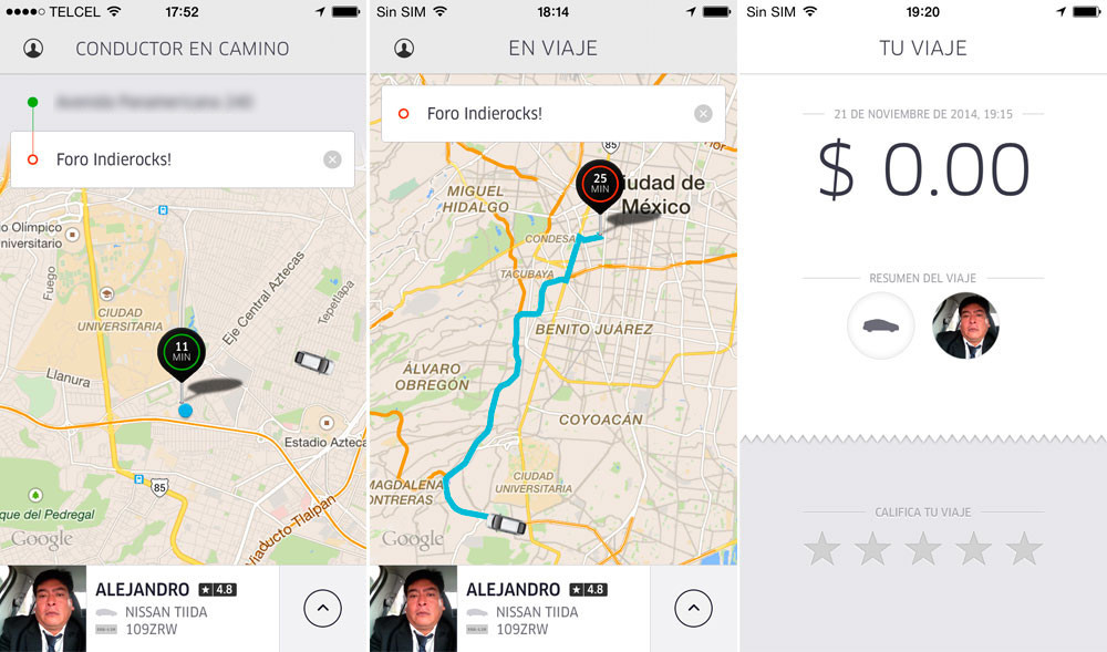 Así fue nuestra experiencia usando Uber, el nuevo sistema de transporte personal en el D.F.