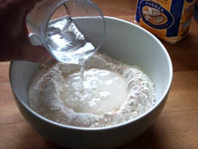 mezcla ingredientes del pan